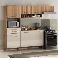 Cozinha com Balcão Fortaleza 4245R com 7 Portas 2 Gavetas Atualle - 1