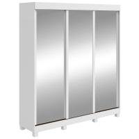 Guarda-Roupa Casal Saion Plus 3 Portas Com Espelho e Pés Moveis Lopas - 2