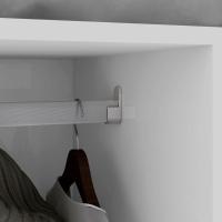 Guarda-Roupa Casal Saion Plus 3 Portas Com Espelho e Pés Moveis Lopas