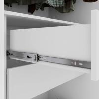 Guarda-Roupa Casal Saion Plus 3 Portas Com Espelho e Pés Moveis Lopas - 5