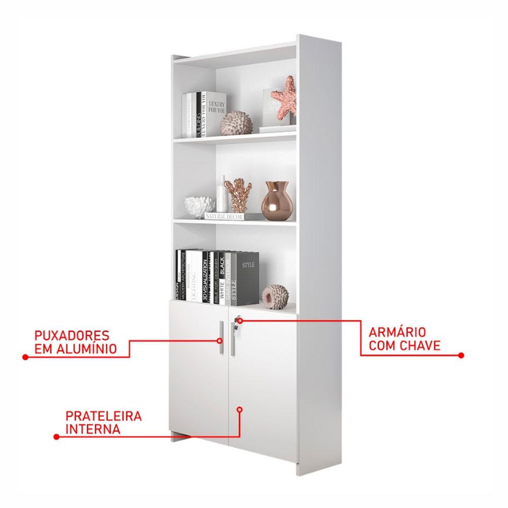 Armário Multiuso para Escritório com 2 Portas 56118 Notável - 5