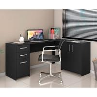 Mesa Office Escrivaninha em L com 2 Portas e 3 Gavetas NT2005 Notável - 1