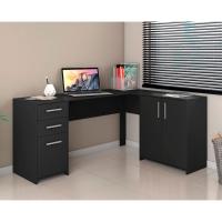 Mesa Office Escrivaninha em L com 2 Portas e 3 Gavetas NT2005 Notável - 2