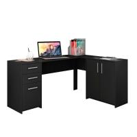 Mesa Office Escrivaninha em L com 2 Portas e 3 Gavetas NT2005 Notável