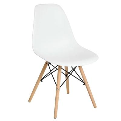 Cadeira Eiffel em Plástico com Pés de Madeira RF1833 Mozaic