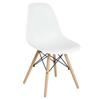 Cadeira Eiffel em Plástico com Pés de Madeira RF1833 Mozaic - 1