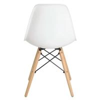 Cadeira Eiffel em Plástico com Pés de Madeira RF1833 Mozaic