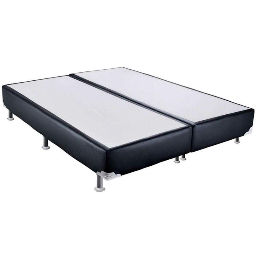 Conjunto Box Casal king Size Colchão Airtech Molas Ensacadas Spring Pocket e Base Material Sintético Ortobom - 3