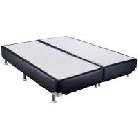 Conjunto Box Casal king Size Colchão Airtech Molas Ensacadas Spring Pocket e Base Material Sintético Ortobom - 3