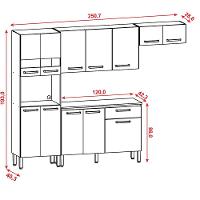 Cozinha Completa Com Balcão Versalhes 12 Portas 1 Gaveta Kits Paraná