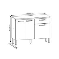 Cozinha Completa Com Balcão Versalhes 12 Portas 1 Gaveta Kits Paraná - 7