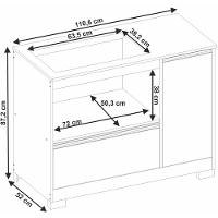 Balcão para Cooktop NT3050 com 1 Gaveta Notável - 2