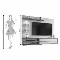 Painel Para Tv Até 60 Polegadas 1 Porta Luz de Led NT1115 Notável - 7