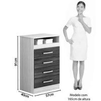 Cômoda Jessica em MDF 4 Gavetas ACP Móveis - 2