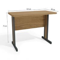 Mesa Secretária Office Versátil 123cm 1120 Kappesberg - 3