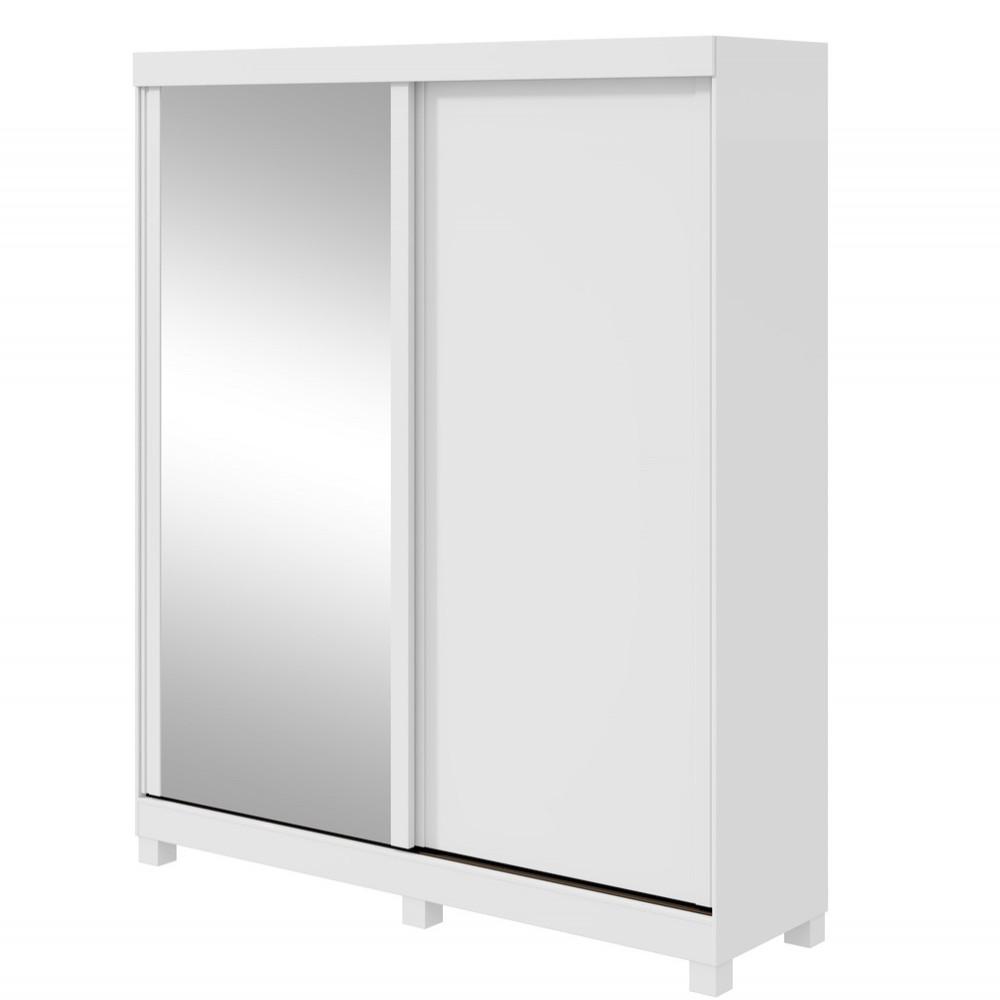 Guarda-Roupa Zeine 2 Portas de Correr 2 Gavetas Com Espelho E Pés Móveis Lopas - 2