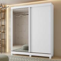 Guarda-Roupa Zeine 2 Portas de Correr 2 Gavetas Com Espelho E Pés Móveis Lopas - 1