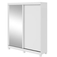 Guarda-Roupa Zeine 2 Portas de Correr 2 Gavetas Com Espelho E Pés Móveis Lopas - 2