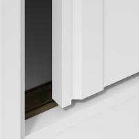 Guarda-Roupa Zeine 2 Portas de Correr 2 Gavetas Com Espelho E Pés Móveis Lopas