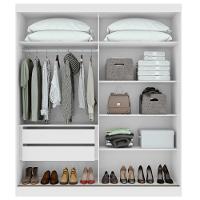 Guarda-Roupa Zeine 2 Portas de Correr 2 Gavetas Com Espelho E Pés Móveis Lopas - 6