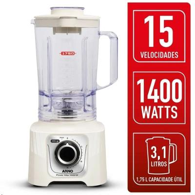Liquidificador Power Max LN64 1400W LN5571B2 Arno