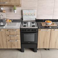 Fogão 4 Bocas com Mesa Inox Milão 30000176 Atlas - 8