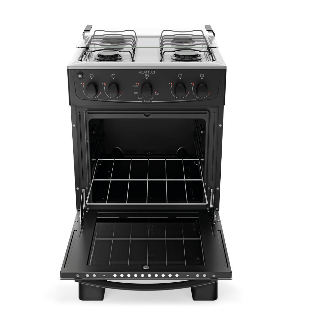Fogão 4 Bocas com Mesa Inox Milão Plus 30000177 Atlas - 5