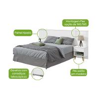 Cabeceira Casal e Queen Like Com 2 Mesas 90751 Lopas - 6