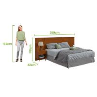 Cabeceira Casal e Queen Like Com 2 Mesas 90751 Lopas - 7