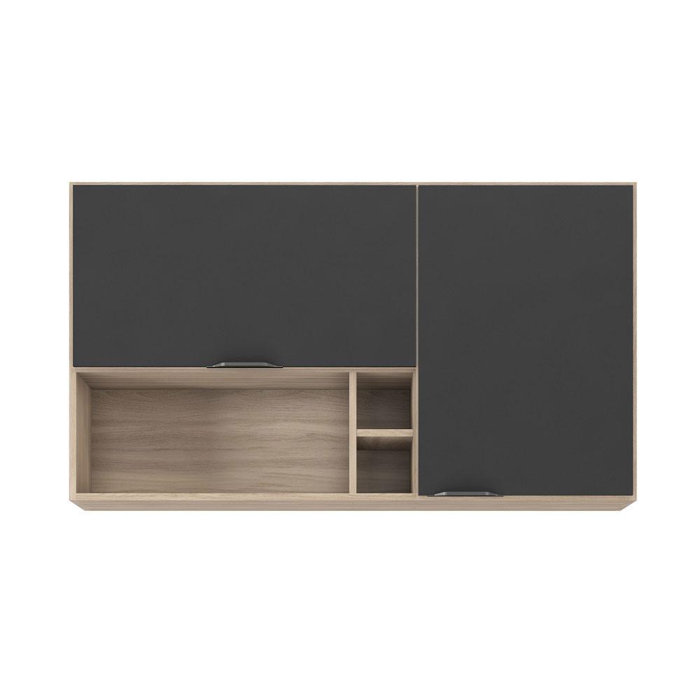 Armário Aéreo Firenze 120cm 2 Portas com Nicho e Adega 94221 Demóbile - 2