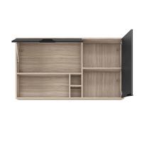 Armário Aéreo Firenze 120cm 2 Portas com Nicho e Adega 94221 Demóbile - 3