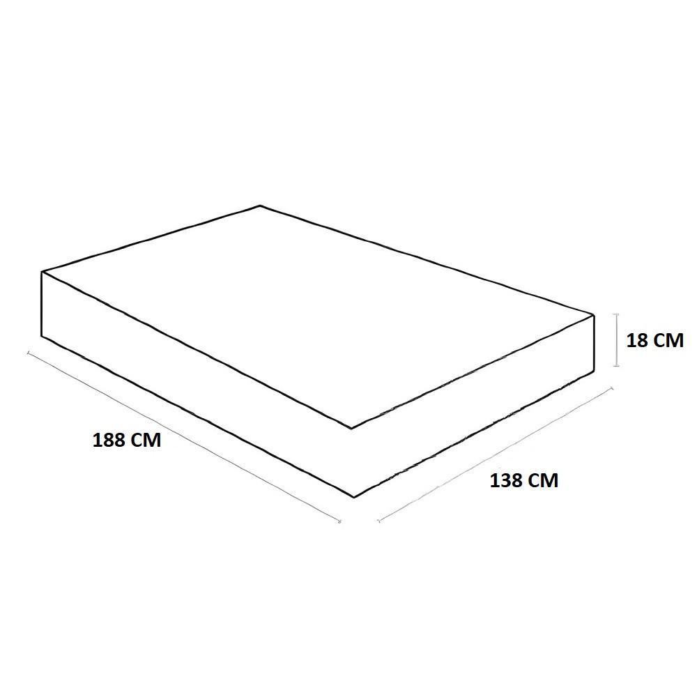 Colchão Casal de Espuma Airtech 100 D33 138X188X18cm Ortobom - 3
