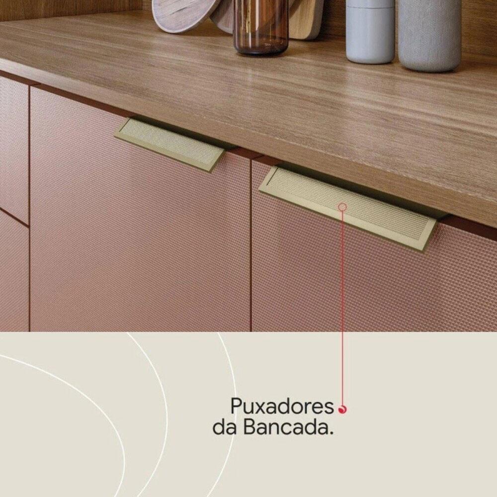 Kit Cozinha Compacta Amora 10 Portas e 2 Gavetas com pés 98221 Demóbile - 6