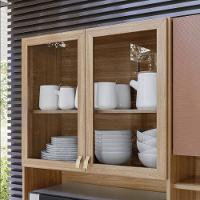 Kit Cozinha Compacta Amora 10 Portas e 2 Gavetas com pés 98221 Demóbile