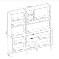 Kit Cozinha Compacta Amora 10 Portas e 2 Gavetas com pés 98221 Demóbile - 8