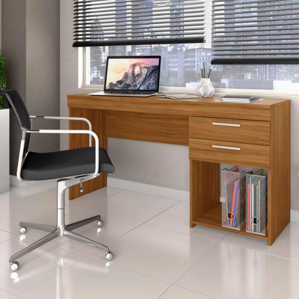 Mesa Home Office 51015 Para Quarto e Escritório 2 Gavetas Notável - 1