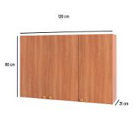 Armário Aéreo 120cm Sálvia 3 Portas 908003 Telasul - 6