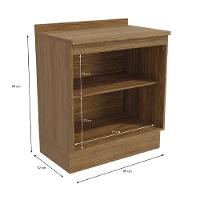 Balcão com Tampo 80cm Botanic 2 Portas Kappesberg - 3