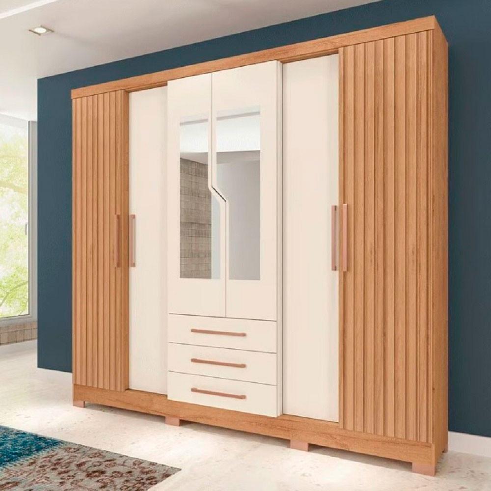 Guarda-Roupas Paris New 6 Portas e 3 Gavetas Atualle - 1