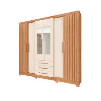 Guarda-Roupas Paris New 6 Portas e 3 Gavetas Atualle - 2