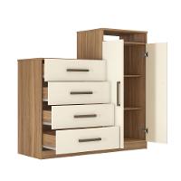 Cômoda Áurea 4 Gavetas e 2 Portas com Nicho 4290 Demóbile - 3