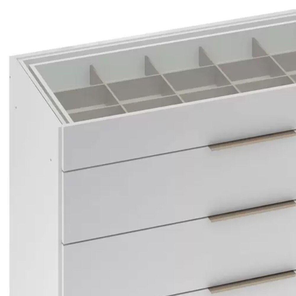 Cômoda Lume 1 Porta e 5 Gavetas com Porta Jóia D5130 Demóbile - 3