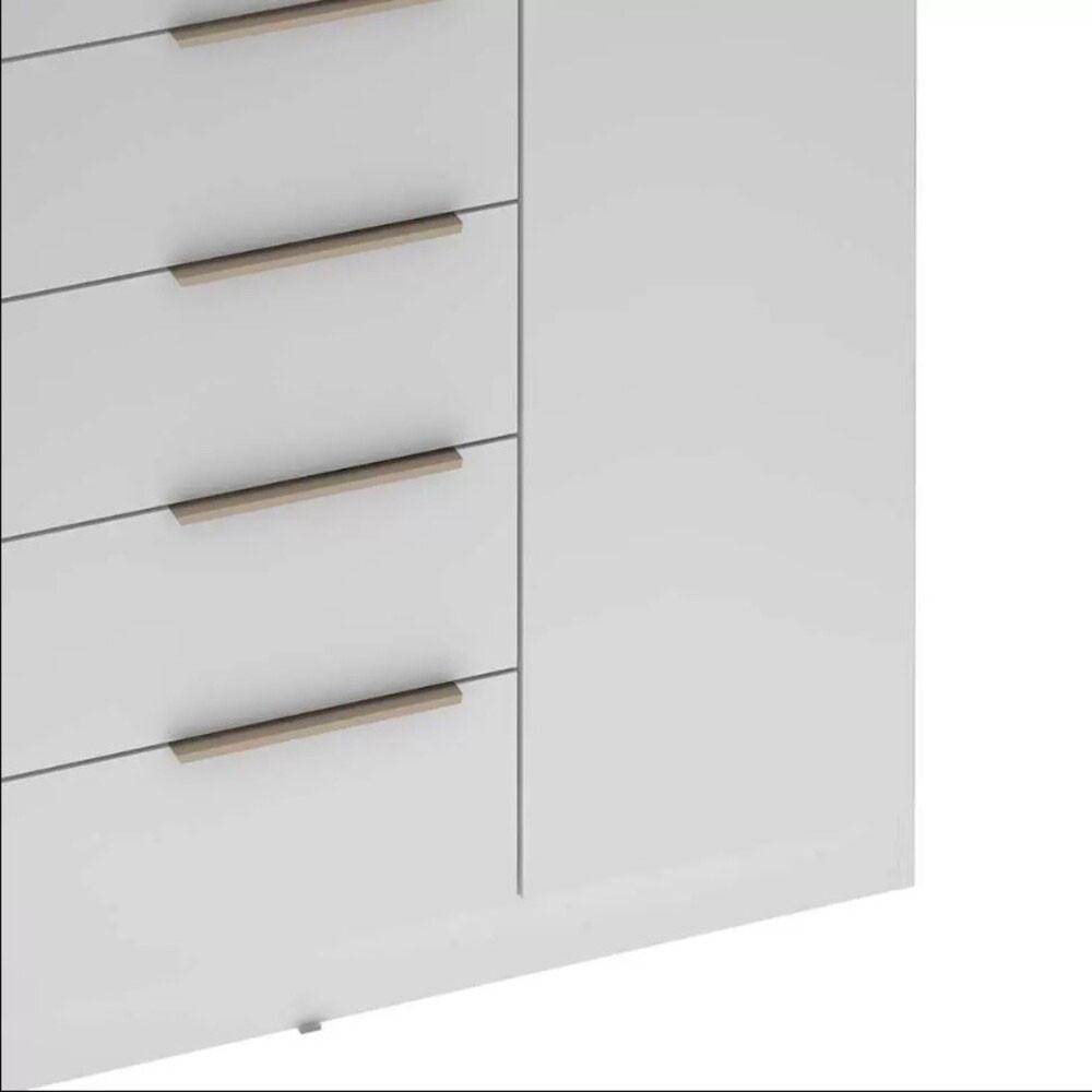 Cômoda Lume 1 Porta e 5 Gavetas com Porta Jóia D5130 Demóbile - 4