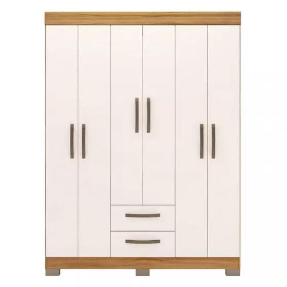 Guarda Roupa Solteiro NT6015 6 Portas e 2 Gavetas com Pés Notável - 3