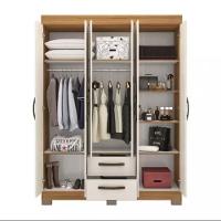 Guarda Roupa Solteiro NT6015 6 Portas e 2 Gavetas com Pés Notável