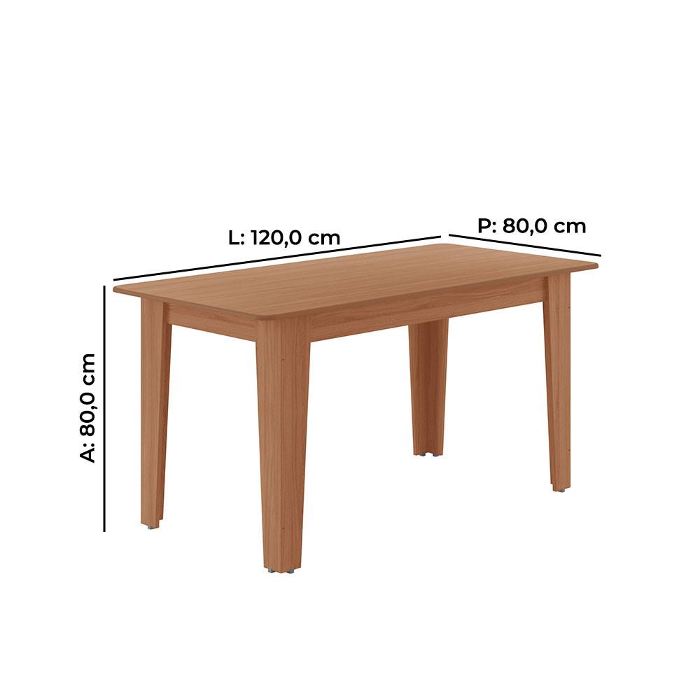 Conjunto de Mesa Tais com 4 Cadeiras Star em MDF Tuboarte - 3