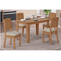 Conjunto de Mesa Tais com 4 Cadeiras Star em MDF Tuboarte - 1