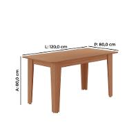 Conjunto de Mesa Tais com 4 Cadeiras Star em MDF Tuboarte - 3