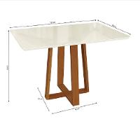 Mesa de Jantar Elma para 4 Lugares 120x80cm Kappesberg - 2