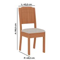 Conjunto Sala Star com 4 Cadeiras em MDF Tuboarte - 2